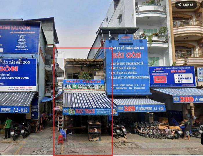 Cho thuê nhà mặt tiền đường Lê Hồng Phong quận 10