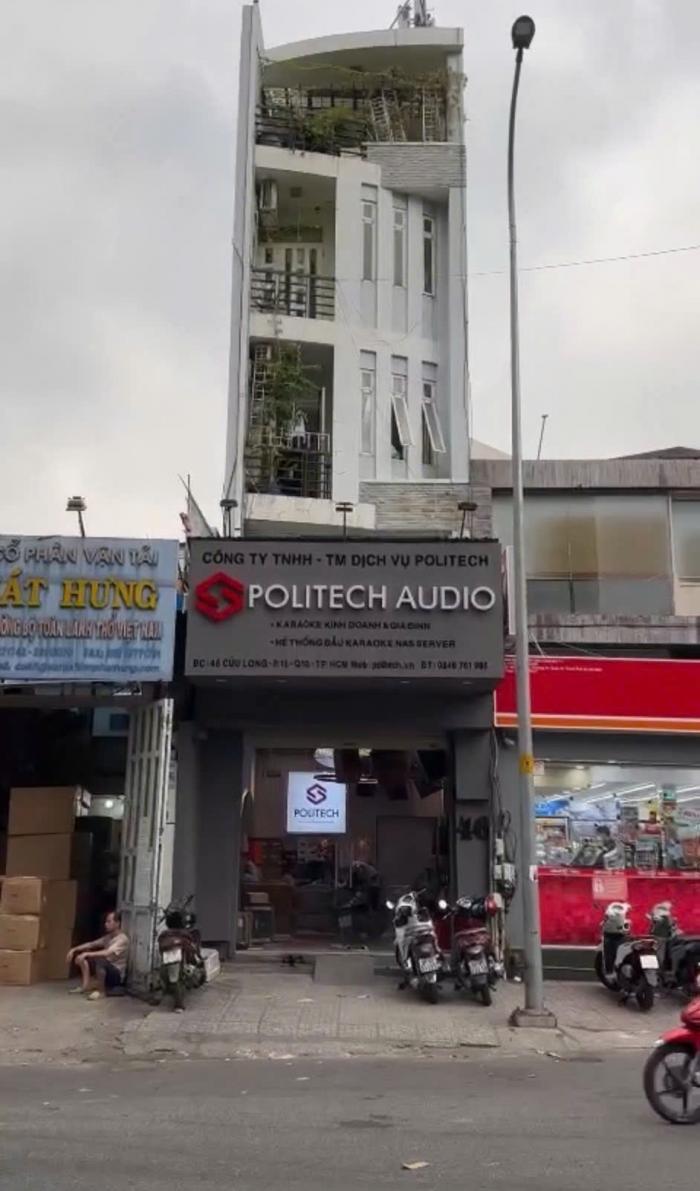Cho thuê nhà mặt tiền đường Cửu Long Quận 10