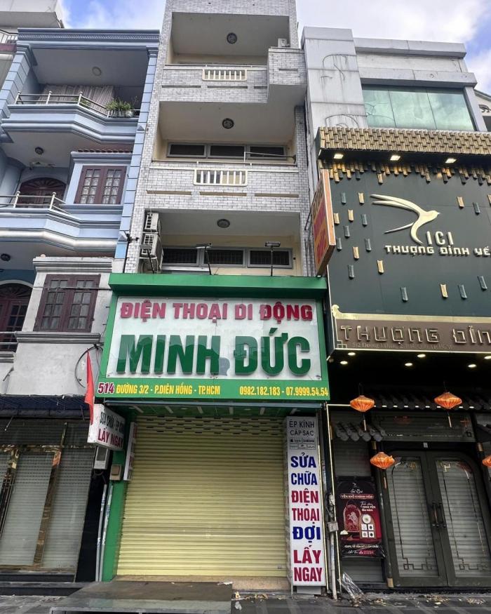 Cho thuê nhà mặt tiền 514 Ba Tháng Hai Quận 10