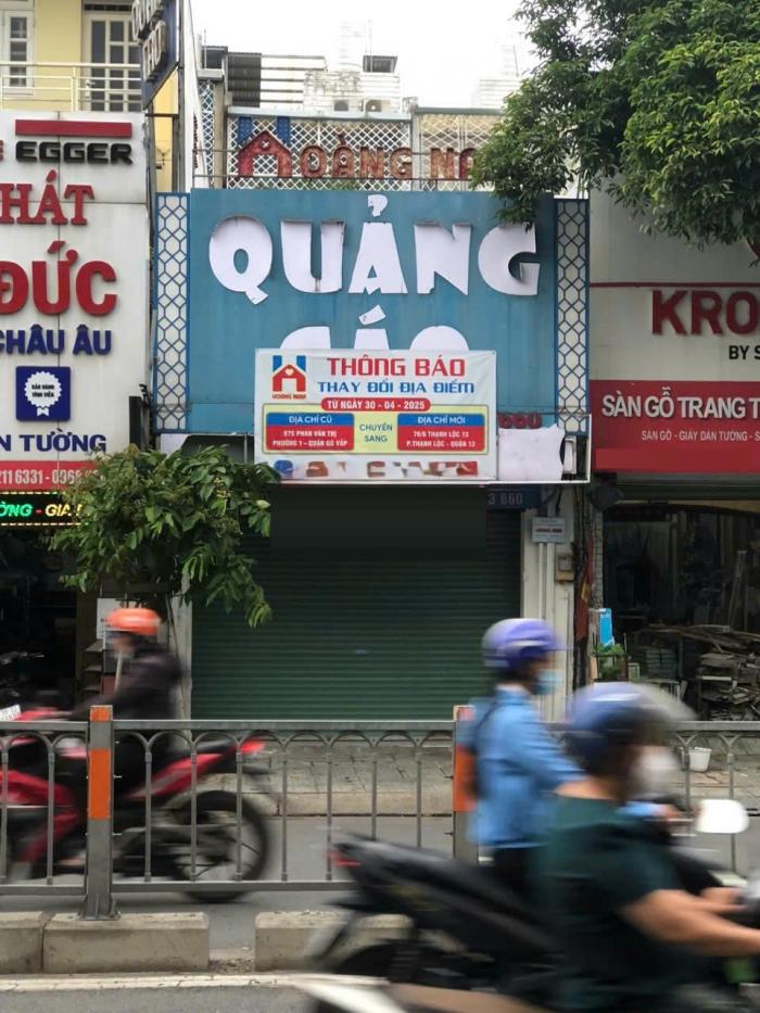 Cho thuê nhà mặt tiền đường Phan Văn Trị quận Gò Vấp