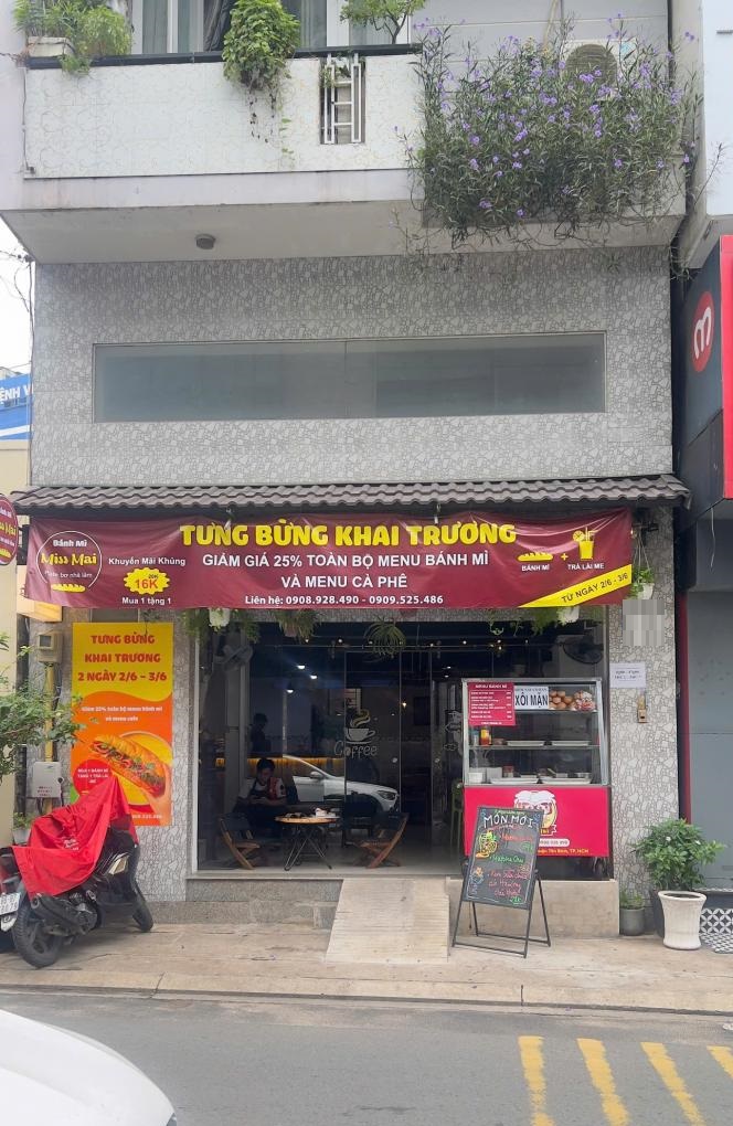Cho thuê nhà mặt tiền đường Tân Hải quận Tân Bình