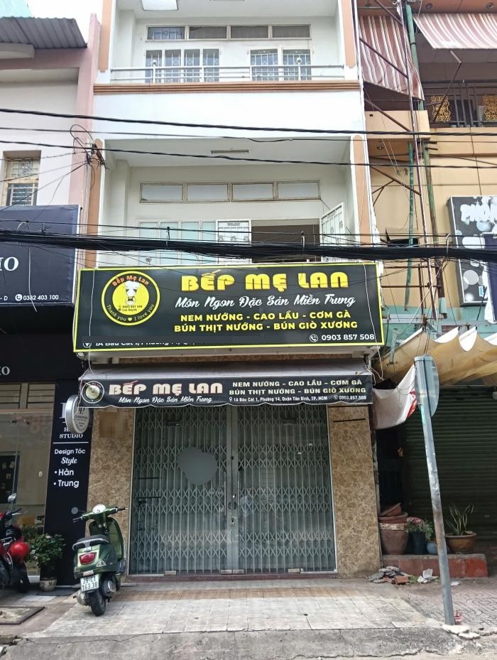 Cho thuê nhà mặt tiền nguyên căn quận Tân Bình đường Bàu Cát 1