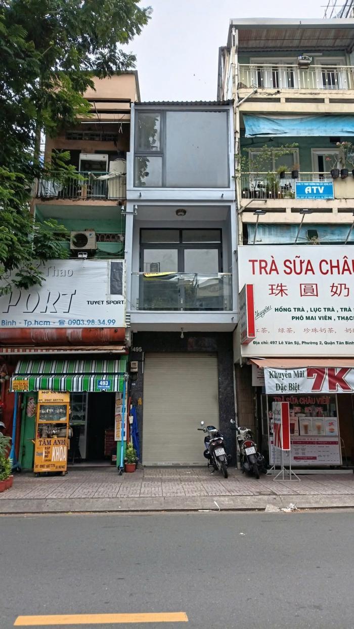 Cho thuê nhà mặt tiền 495 Lê Văn Sỹ quận Tân Bình