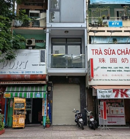 Cho thuê nhà mặt tiền 495 Lê Văn Sỹ quận Tân Bình