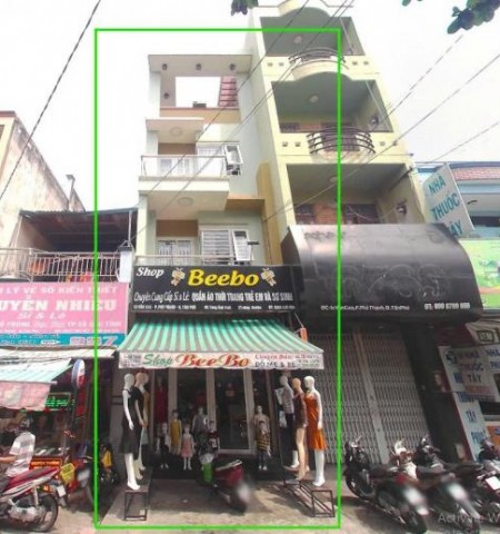 Cho thuê nhà mặt tiền đường Văn Cao quận Tân Phú